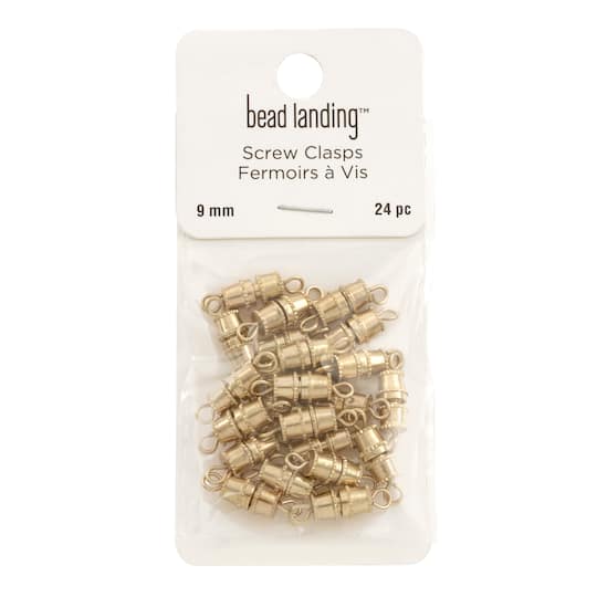Gold Barrel Clasps by Bead Landing™